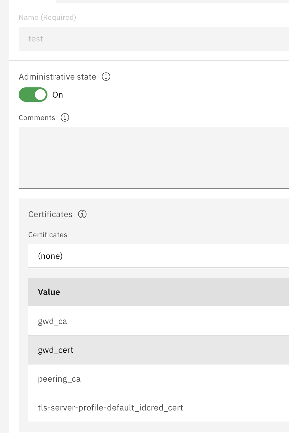 ValCred After Reorder